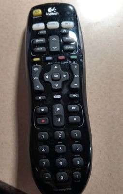 Logitech - Harmony 200 - Universal Remote Control - w/ USB cable - Tested