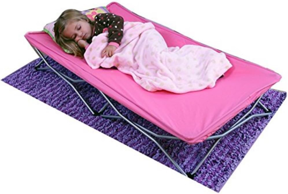 Cama portatile para ninos rosa ligera facili da trasportare ideale per viaje