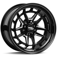 17 Rocktrix Rt118 Black 5x5 Wheel Rim 17x9 -12mm 4.5 Backspace 71.5mm Hub