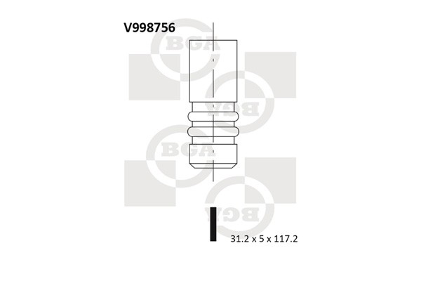 BGA V998756 Inlet Valve for CHEVROLET,FIAT,OPEL,SAAB,VAUXHALL