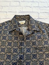 Vintage Tori Richard Men’s Large Short Sleeve Button Shirt, Made in USA 100%