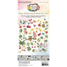 49 And Market Vintage Artistry Sunburst Laser Cut Outs-Tropical Foliage
