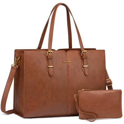 Laptop Bag for Women,Vintage Tote Bag for Work,Waterproof Handbags Shoulder B...