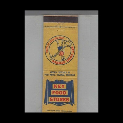 Matchbook Cover Key Food Stores Specials In Post News & Journal American