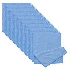 24 Pcs 7.87" x 7.87" Glasses Cleaning Cloth Microfiber Eyeglasses Cloth Blue