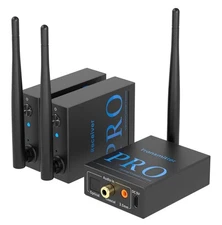 1Mii 3-in-1 2.4Ghz Wireless Audio Transmitter Receiver for 2 Subwoofer/Active US