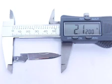 NEW REPLACEMENT BLADE- Blank Folding Pocket Knife Blade Spear Pen 2.120" QC