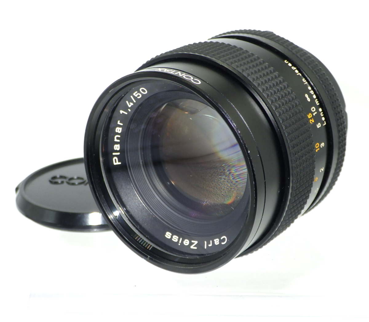 【良品】CONTAX Planar T*50mm F1.4 MMJ Contax Carl Zeiss Planar T* 50mm f/1.4 MMJ Near Mint MF Lens