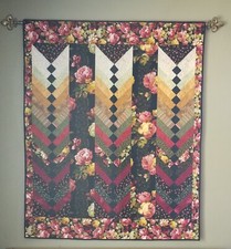 Quilt Tapestry/Lap Quilt Floral Border