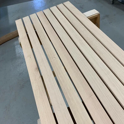 Kantholz Leisten Eiche Massiv Holz 110cm AAB Brett Balken Tischbein Pfosten