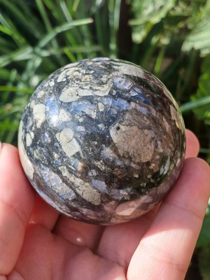 Beautiful Que Sera Aka Galaxy Rhyolite Sphere 6.1cm 