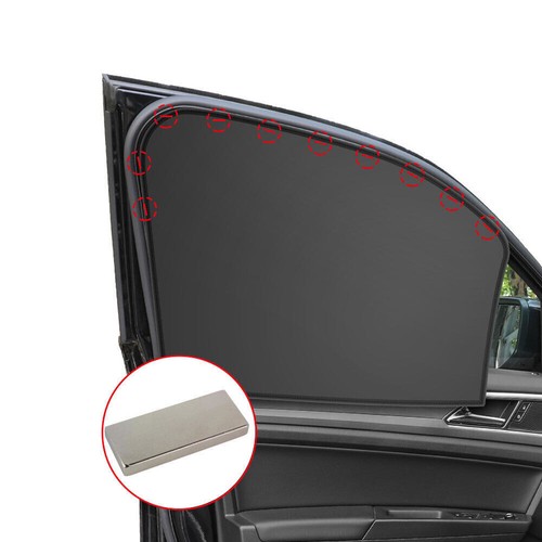 4x Magnetic Car Window Sunshade Visor Cover Parts UV Block Cover Car Accessories - Picture 8 of 20