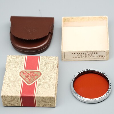 in original BOX - Rollei Orange / 38 - Bayonet III filter for Rolleiflex 2,8