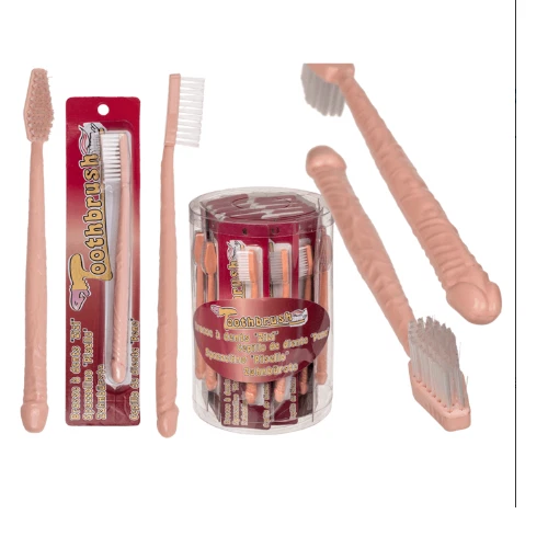 Willy Shape Toothbrush - Penis Hen Stag Night Party Novelty Gift