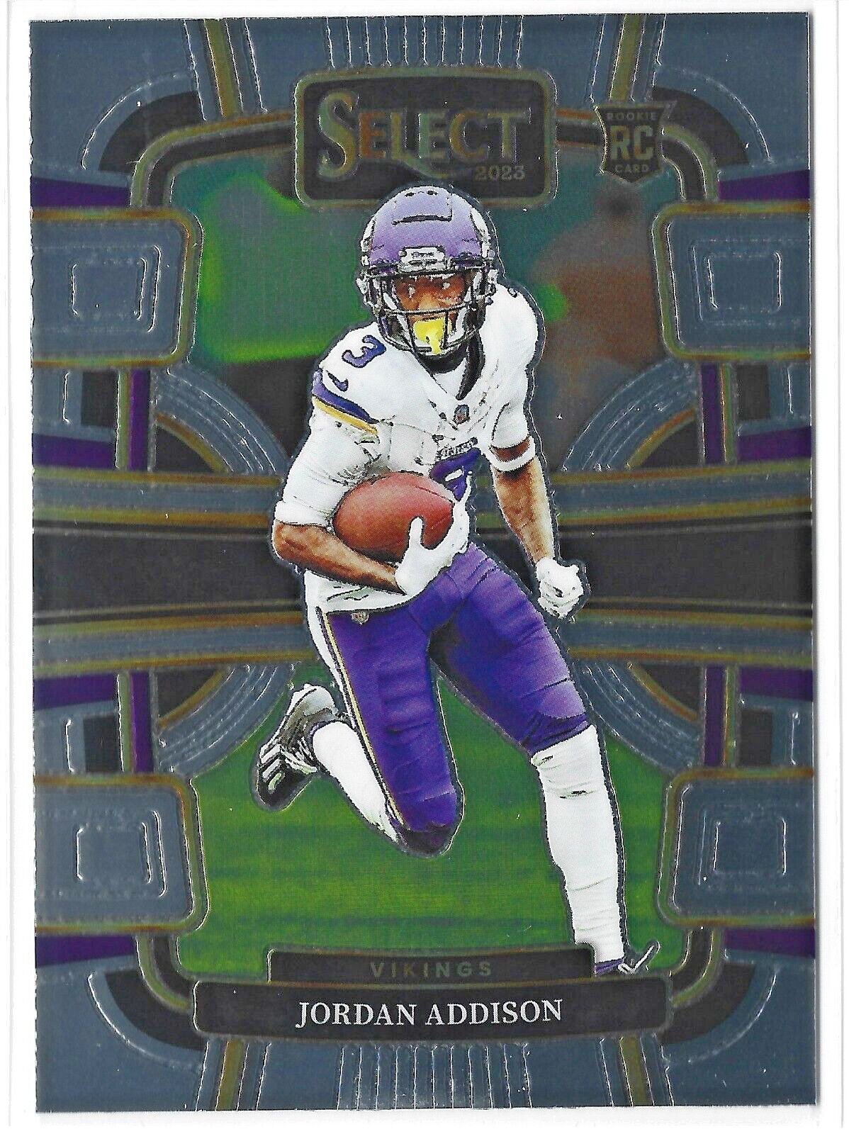 2023 Panini Select JORDAN ADDISON Concourse Silver Prizm Rookie Card RC #66