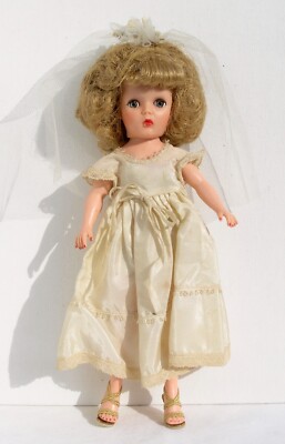 Vintage Egee 10'' Vinyl Bride Doll Stuffed Vinyl Body