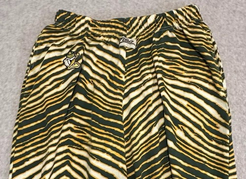 Oregon Ducks Logo Drawstring Pockets Green White Size Large 28x30 Zubaz Pants - Picture 2 of 12