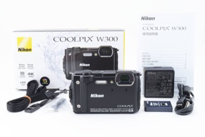 Nikon COOLPIX W300 BK Black Waterproof Digital Camera W300 BK