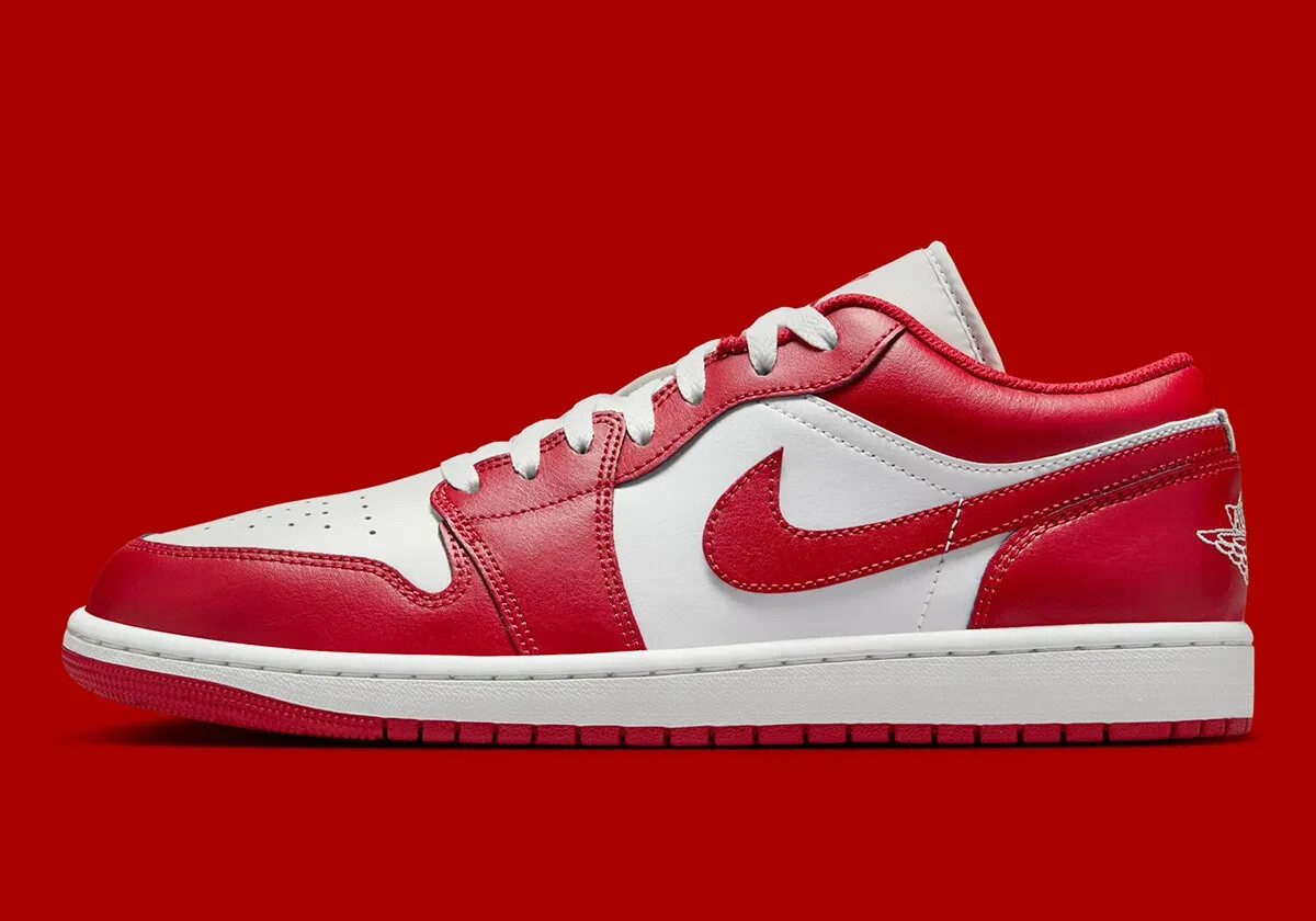 靴 Nike Air Jordan 1 Low \"Gym Red White\" Nike Air Jordan 1 Low Gym Red Shoes Sneakers Red White