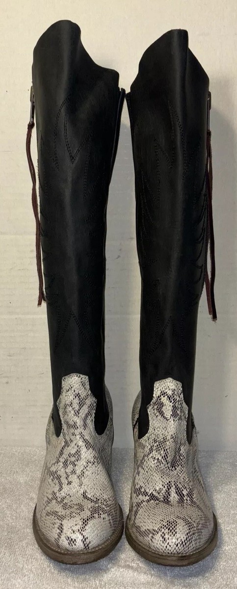 Freebird by Steven Women's SZ Whisper Zip Up Leather Knee High