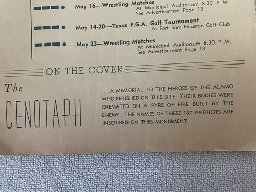 This Month in San Antonio Texas May 1945 Hotel Greeters Guide magazine - Picture 7 of 20