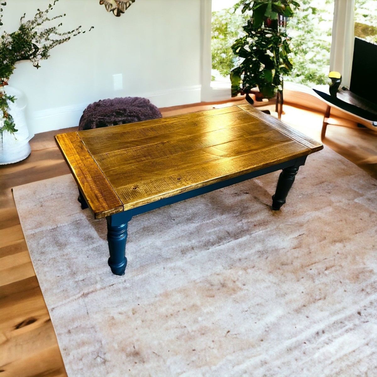VINTAGE RECLAIMED WOOD POTTERY BARN* coffee table. | eBay