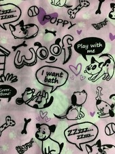 SCRUB TOP SIZE XS PUPPY DOG LOVE NWT NURSE MEDICAL VET TECH CNA X-SMALL