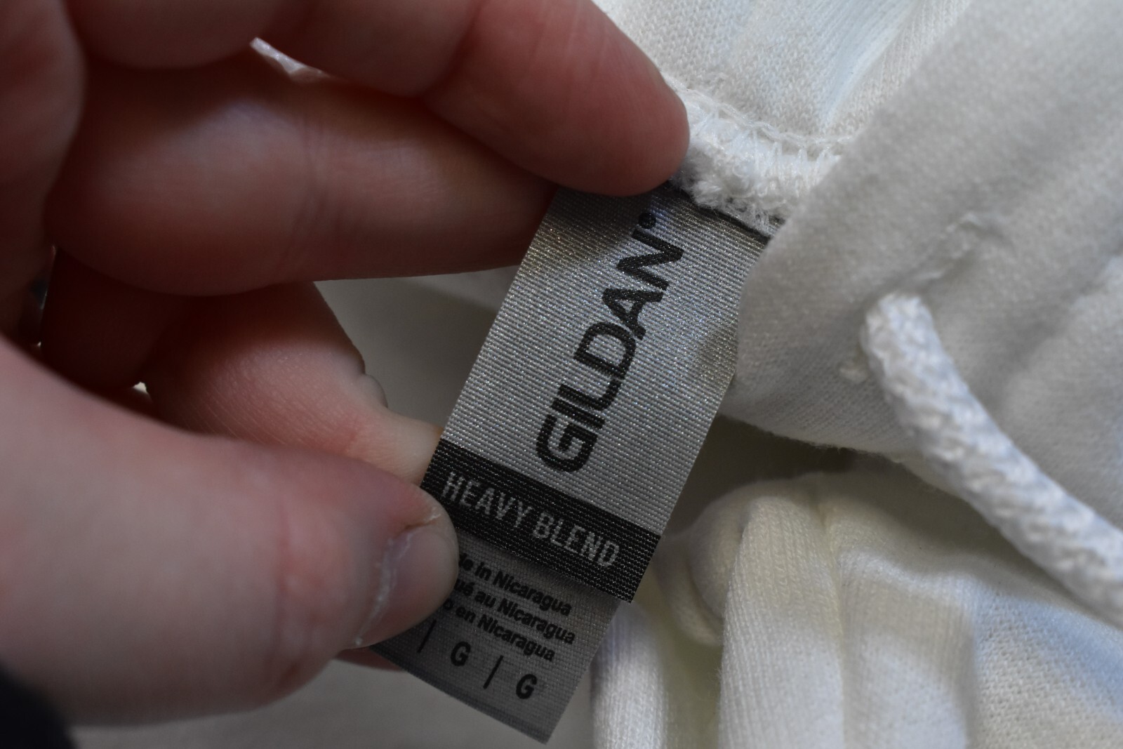 Gildan Heavy Blend Blank Pullover Plain White Hoodie Mens Large Bulk Lot Of 6 image 3