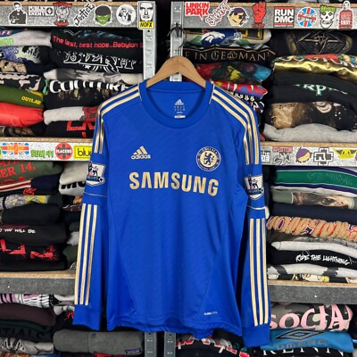 CHELSEA 2012 2013 #8 LAMPARD LONG SLEEVE HOME SHIRT JERSEY ADIDAS
