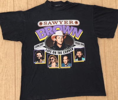 Sawyer Brown 1993 Cafe on the Corner Concert All Size Men's Shirt