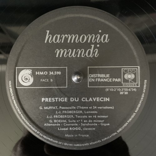 Lionel Rogg - Presitge Du Clavecin LP Record French Pressing Harmonia Mundi NM - Picture 11 of 12