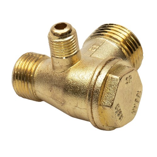 3-Way Air Compressor Valve Male Threaded Non-Return Check Parts Connector Tool - Picture 2 of 12