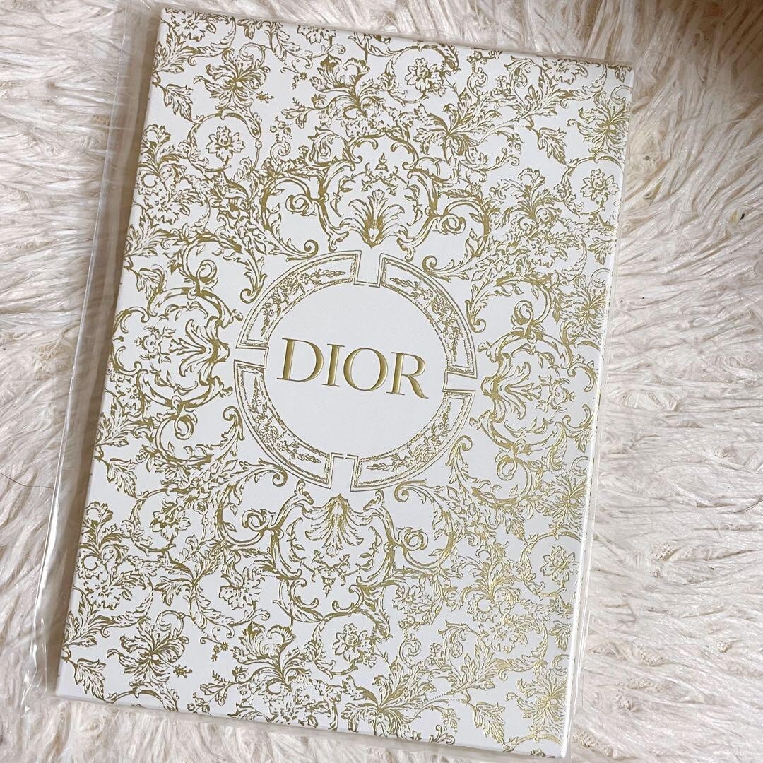 Christian Dior Notebook Authentic Holiday Christmas Shield White