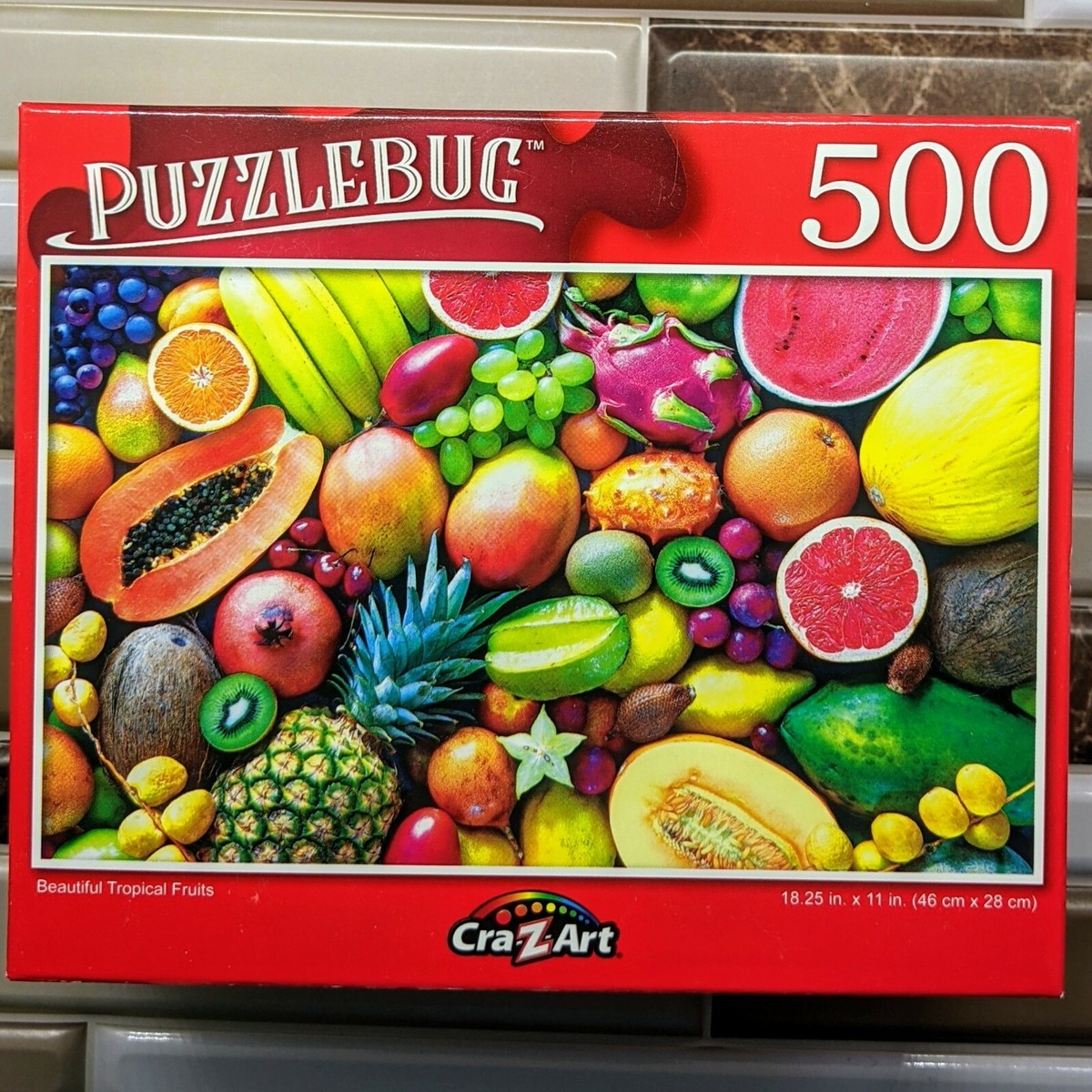 Puzzle Bug, Beautiful Tropical Fruits, Jigsaw Puzzle by Cra Z Art