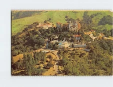 Postcard Aerial View Hearst Castle Grounds San Simeon California USA
