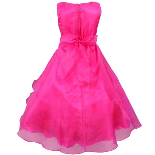 US Girl Flower Dress Princess Kids Pageant Wedding Bridesmaid Ballroom Prom Gown - Picture 65 of 89