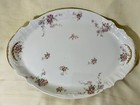 Theodore Haviland Limoges France 18" Antique Oval Pink Floral Porcelain Platter  — photo 2