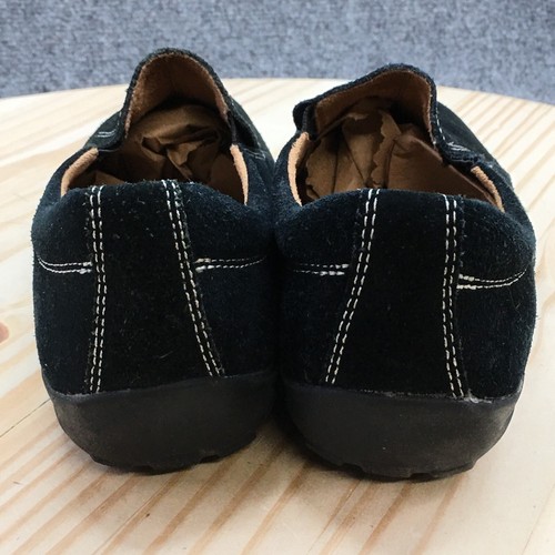 Naturalizer Loafer Womens 8.5W Black Fadrina Round Toe Slip On Casual Suede - Picture 12 of 16