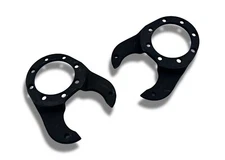 Early Ford Spindle Brake Front Caliper Bracket Black (PAIR)