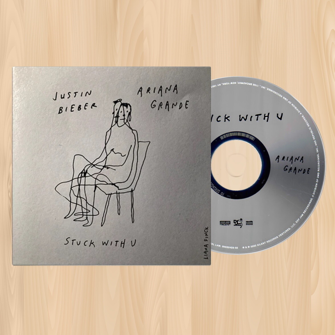 ARIANA GRANDE & JUSTIN BIEBER stuck with u CD SINGLE Alternate