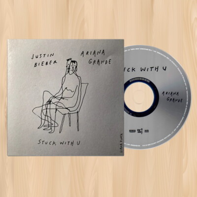 ARIANA GRANDE & JUSTIN BIEBER stuck with u CD SINGLE