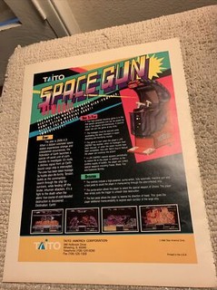 Giant 13-10 1/4”  Space Gun Taito Arcade video game  AD FLYER