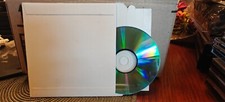 White Rigid Cardboard CD/DVD Mailers Stay Flat with Self Seal Flap 73 pcs