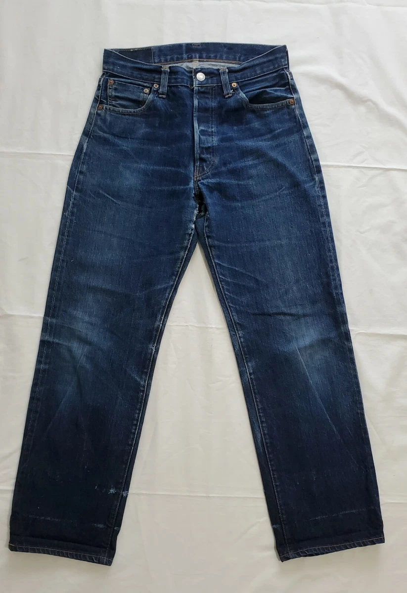 LEVIS BIG E SELVEDGE DENIM 501XX VALENCIA STREET FACTORY 555 MENS JEANS SZ  29X29