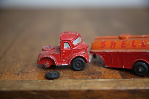 Vintage SHELL Motor Oil Toy Semi Truck Tanker Metal Promo model RARE gas station - Picture 8 of 8