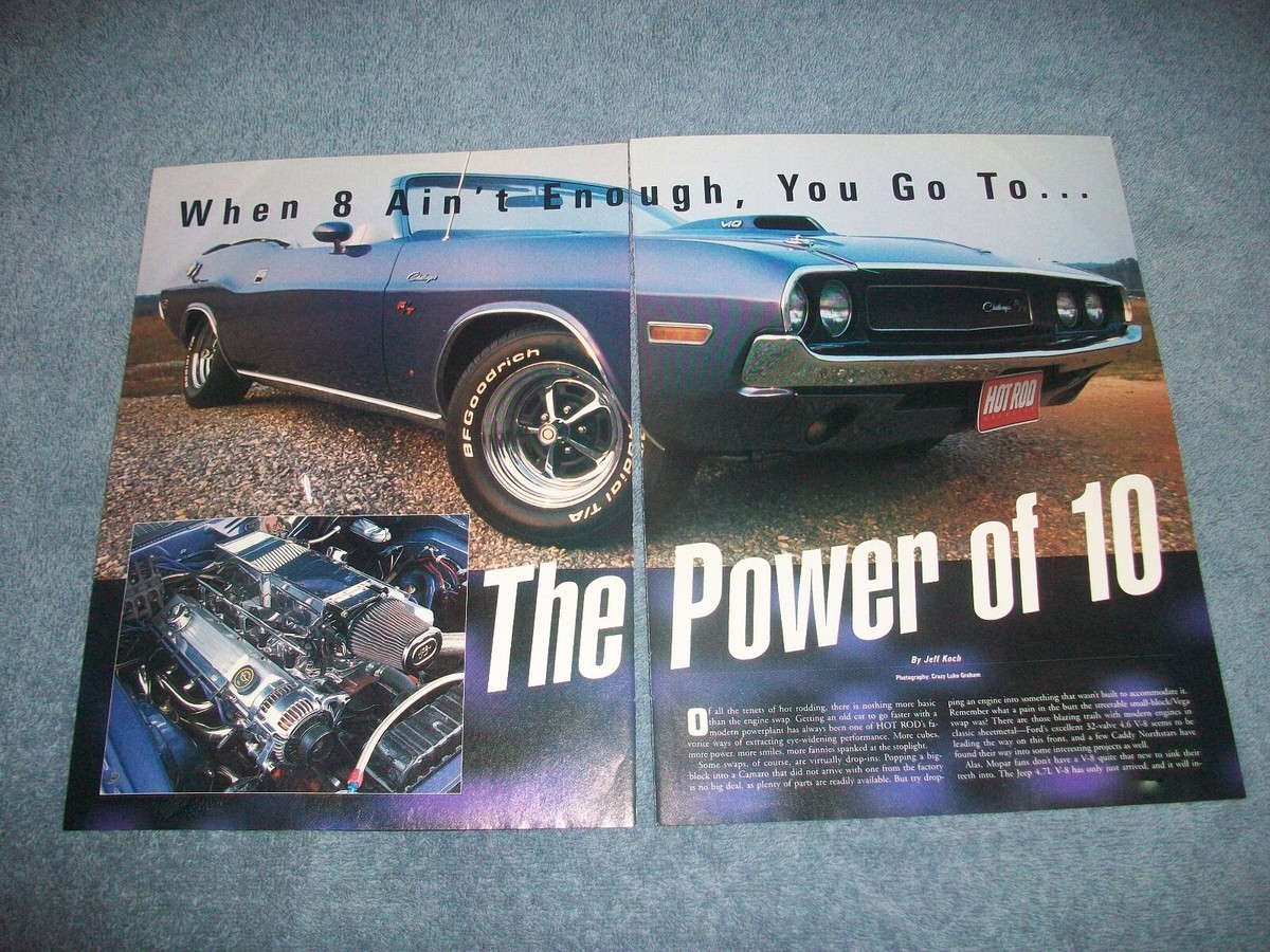 1970 Dodge Challenger Convertible Viper Powered RestoMod Article