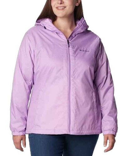 Columbia Jacket Womens XS- S Black Purple Reversible Down Parka