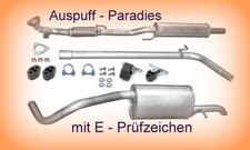 Abgasanlage Auspuff für VW Polo V 1.2 Typ 6R, 6C  60 & 70PS bis Bj.05/2014 + Kit