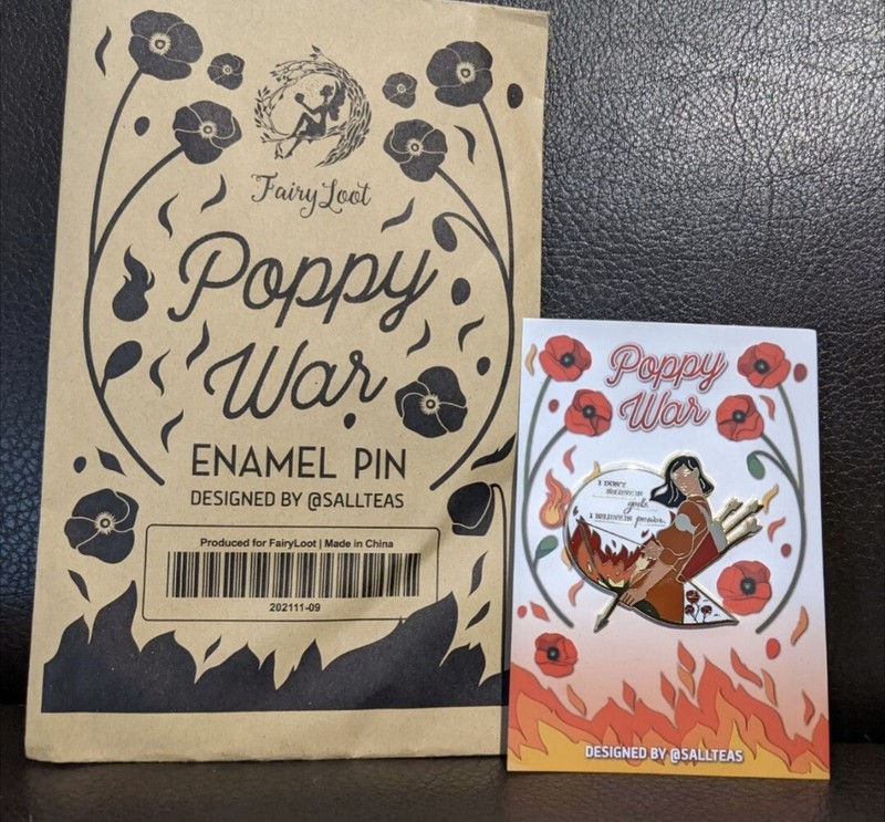 Fairyloot Book Box Poppy War Pin