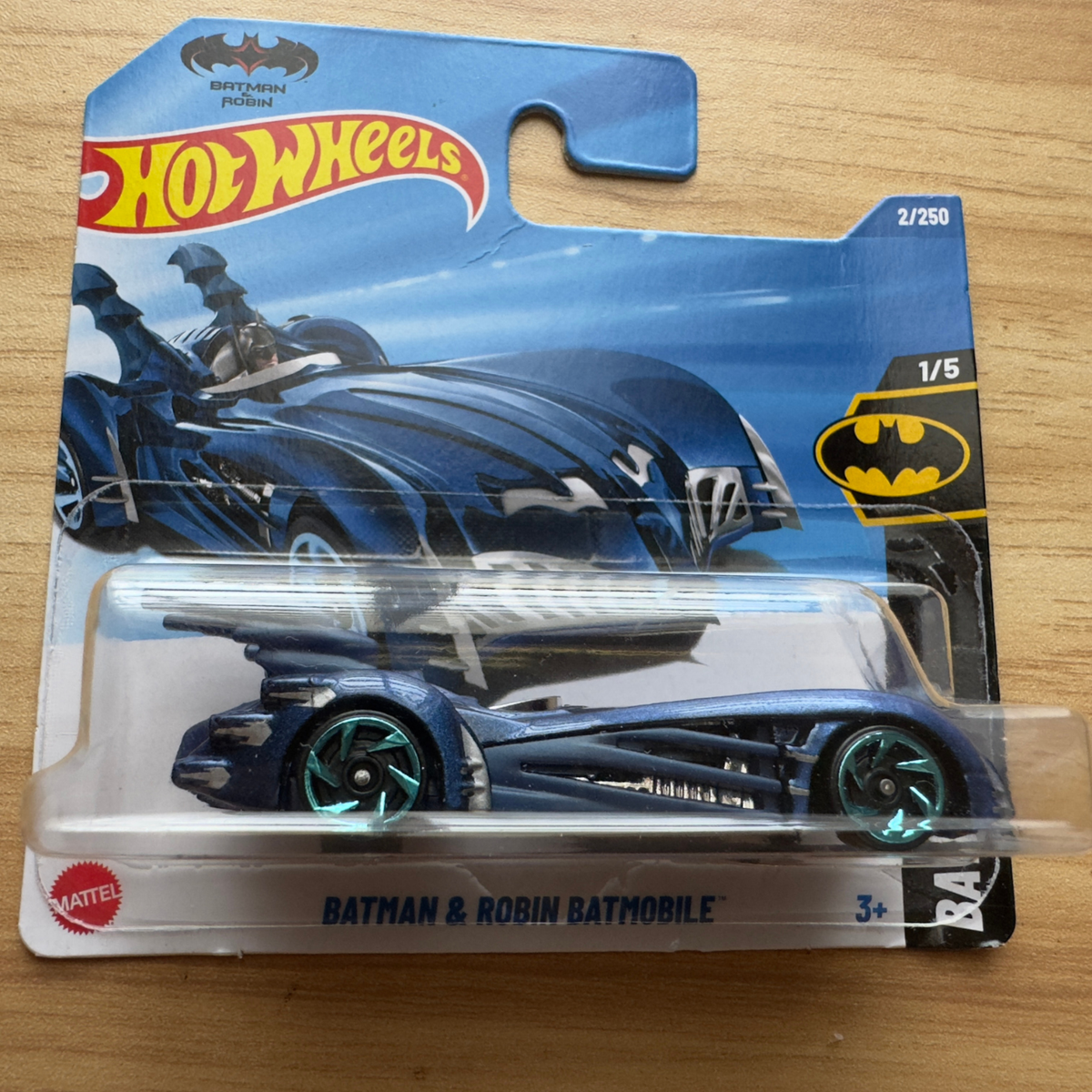2025 Hot Wheels Batman And Robin Batmobile Blue 1/5 New 2/250 Rare